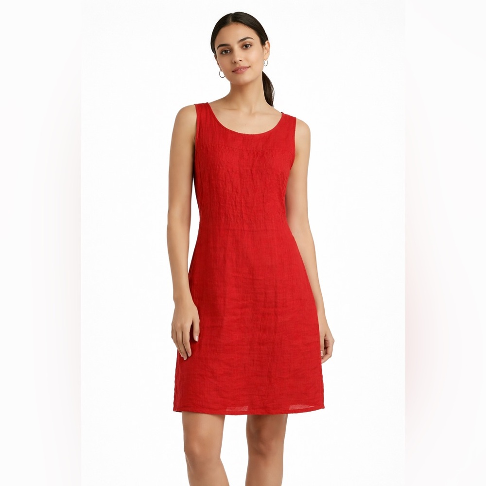 Lina Tomei 100% Linen Made in Italy Summer Dress